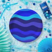 Papieren Bord GOLVEN BLAUW (Feest)