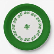 Papieren Bord - Groene Ring Holly
