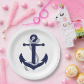Papieren bord - Groot anker & touw (Feest)