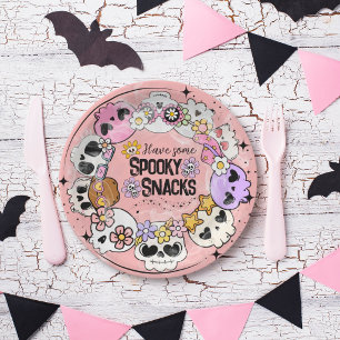 Papieren bord Halloween Griezelsnacks