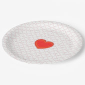 Papieren Bord - Harten (Gekanteld)