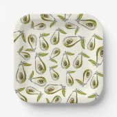 Papieren Bord is voorzien van een schattige avocad (Voorkant)