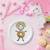 Papieren Bord, joodse decoratie, Kind van Bagel Papieren Bordje (Feest)