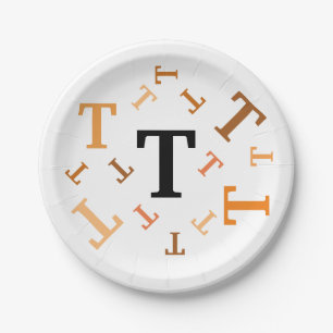 Papieren Bord - Jumbride letters in Oranje en brui