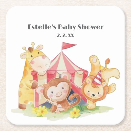 Papieren Bord Kartonnen Onderzetters (Voorkant)