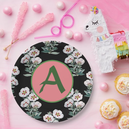 Papieren Bord KLANTMONOGRAM HAPPY SEED (Feest)