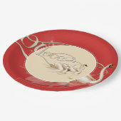 Papieren Bord-liefdeszwanen Bordje (Gekanteld)