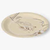 Papieren Bord-liefdeszwanen Papieren Bordje (Gekanteld)