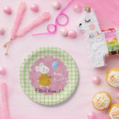 Papieren bord met aangepaste naam Cute Mouse Pickn (Feest)