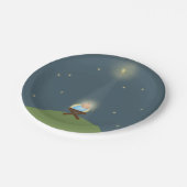 Papieren bord met baby Jezus-illustratie (Gekanteld)