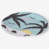 Papieren Bord met Beach Sunrise Scene (Gekanteld)