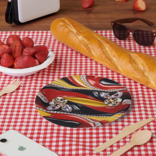 Papieren bord met Belgian Colors Design (Picknick)