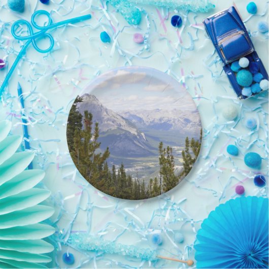 Papieren Bord met bergschaal (Feest)