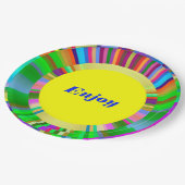 Papieren Bord met cirkelvormig mozaïekkleurig desi (Gekanteld)