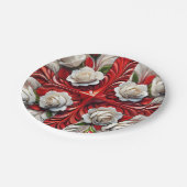 Papieren bord met Engels Rozen Design (Gekanteld)