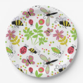 Papieren Bord met Friendly Garden Bugs en bijen (Voorkant)