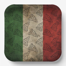 Papieren bord met Italiaans thema