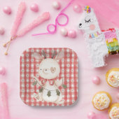 Papieren Bord met kerstkarakter (Feest)