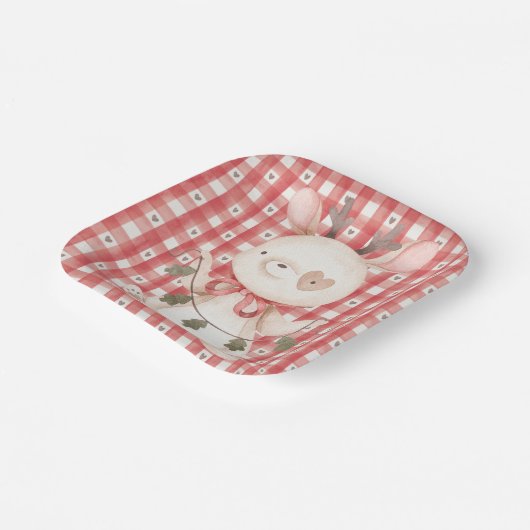 Papieren Bord met kerstkarakter (Gebogen)