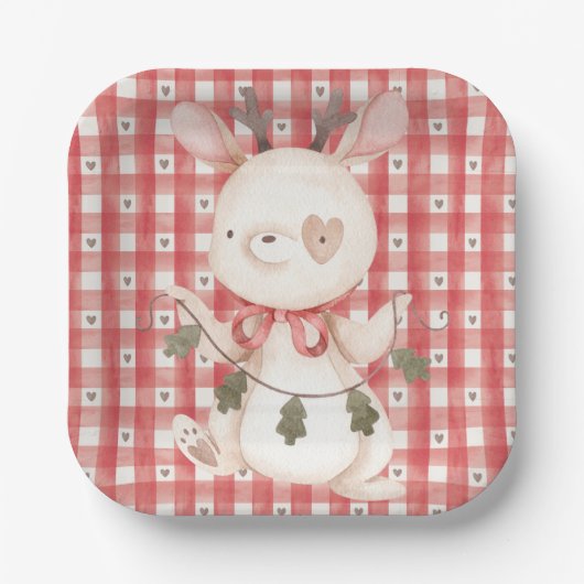 Papieren Bord met kerstkarakter (Voorkant)