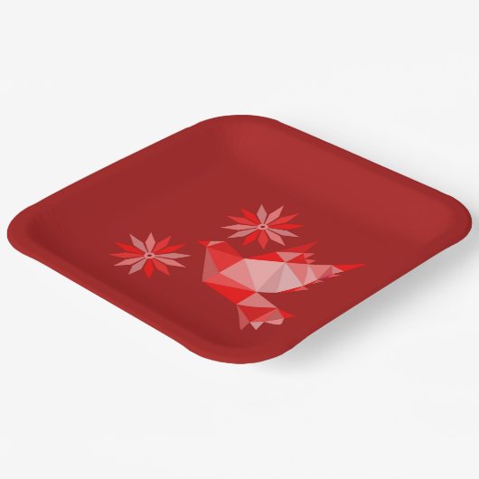 PAPIEREN BORD MET KWETTIGE KUNST VAN VOGELS EN STR (Gebogen)