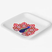 PAPIEREN BORD MET KWETTIGE KUNST VAN VOGELS EN STR (Gebogen)