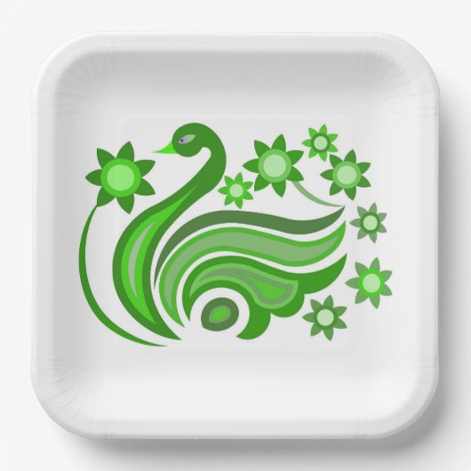 PAPIEREN BORD MET KWETTIGE KUNST VAN VOGELS EN STR (Voorkant)