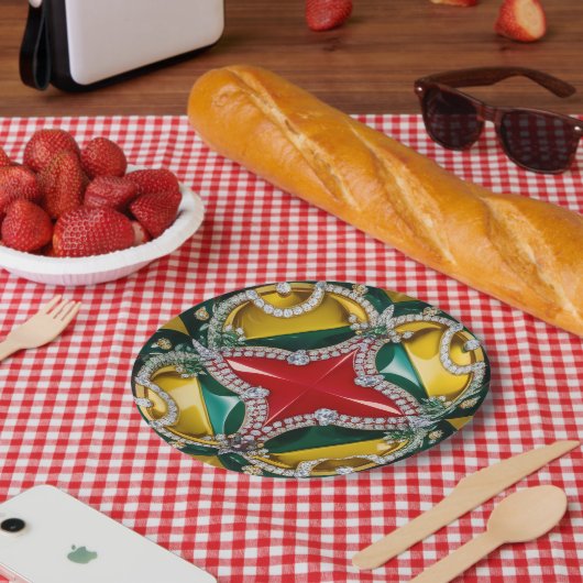 Papieren bord met Los Angeles Kleuren Ontwerp (Picknick)