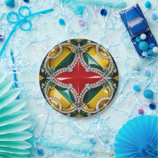 Papieren bord met Los Angeles Kleuren Ontwerp (Feest)