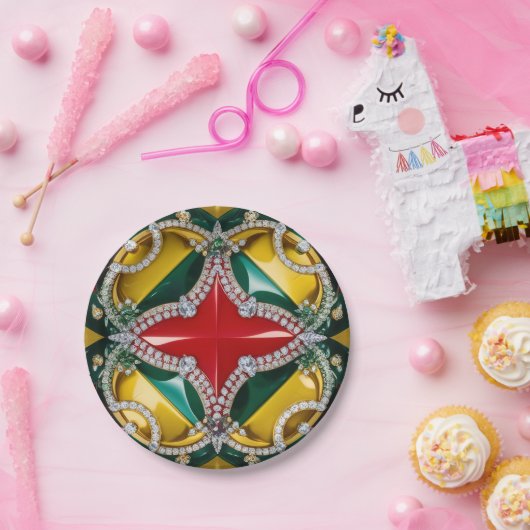 Papieren bord met Los Angeles Kleuren Ontwerp (Feest)