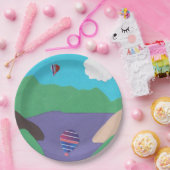 Papieren Bord met Mountain Lake Design (Feest)
