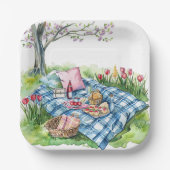Papieren bord met picknickthema (Voorkant)