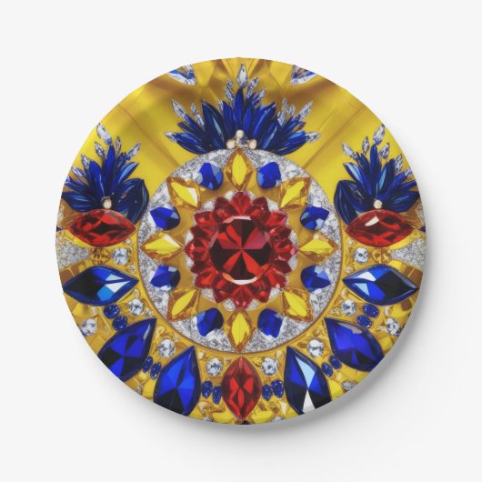 Papieren bord met Roemeense kleuren Design (Voorkant)