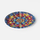 Papieren bord met Roemeense kleuren Design (Gekanteld)