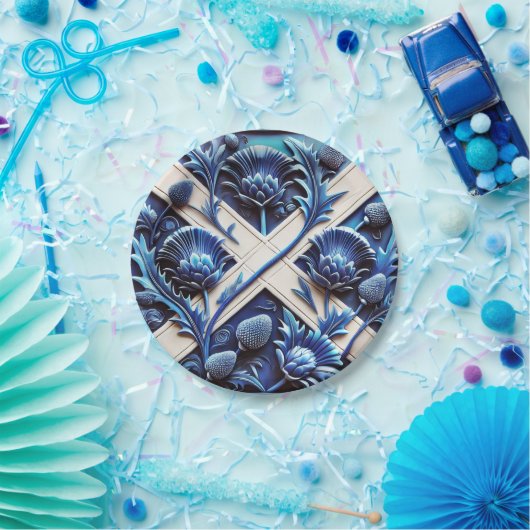 Papieren bord met Scottish Thistles Design (Feest)