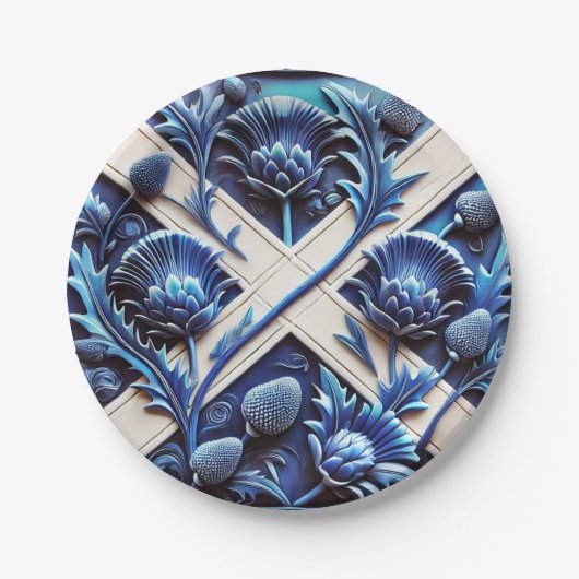 Papieren bord met Scottish Thistles Design (Voorkant)