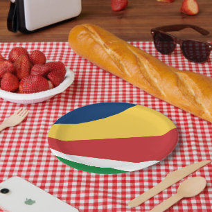 Papieren bord met Seychellen Kleuren Design