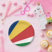 Papieren bord met Seychellen Kleuren Design (Feest)