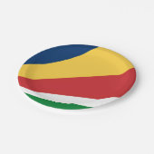 Papieren bord met Seychellen Kleuren Design (Gekanteld)