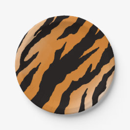 Papieren bord met tijgerstreepdesign