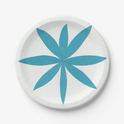 Papieren Bord met Turquoise Star (Voorkant)