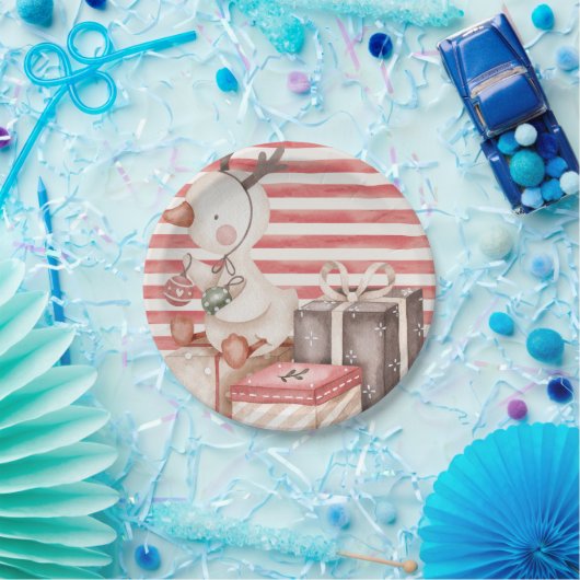 Papieren Bord met waterverf Duck (Feest)