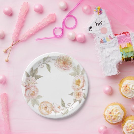  Papieren bord met waterverf florale borstkas (Feest)