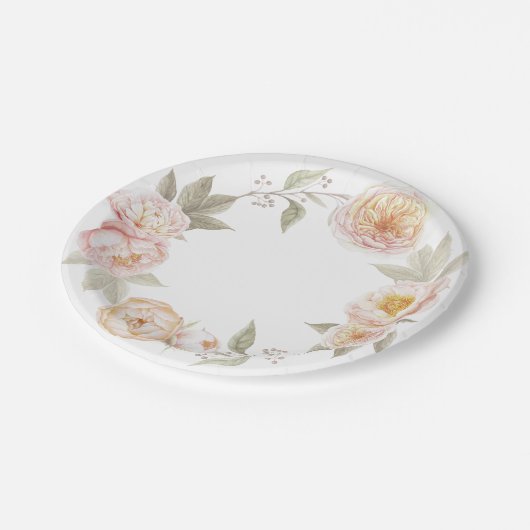  Papieren bord met waterverf florale borstkas (Gekanteld)