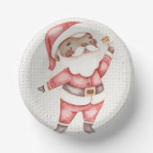 Papieren Bord met Waterverf Santa (Voorkant)