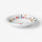 Papieren bord met wilde bloemen (Gebogen)