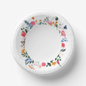 Papieren bord met wilde bloemen (Voorkant)