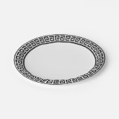 Papieren bord met zwart hoofdvormig Grieks model (Gekanteld)