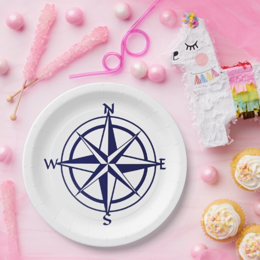 Papieren Bord - Nautisch kompas (Feest)
