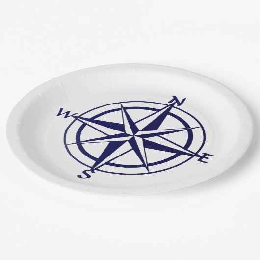 Papieren Bord - Nautisch kompas (Gekanteld)